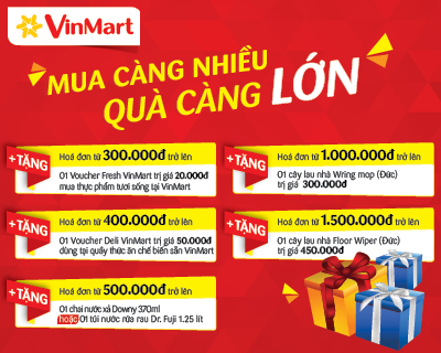 “Mua Càng Nhiều Quà Càng Lớn” Chỉ Có Tại VinMart Đồng Khởi
